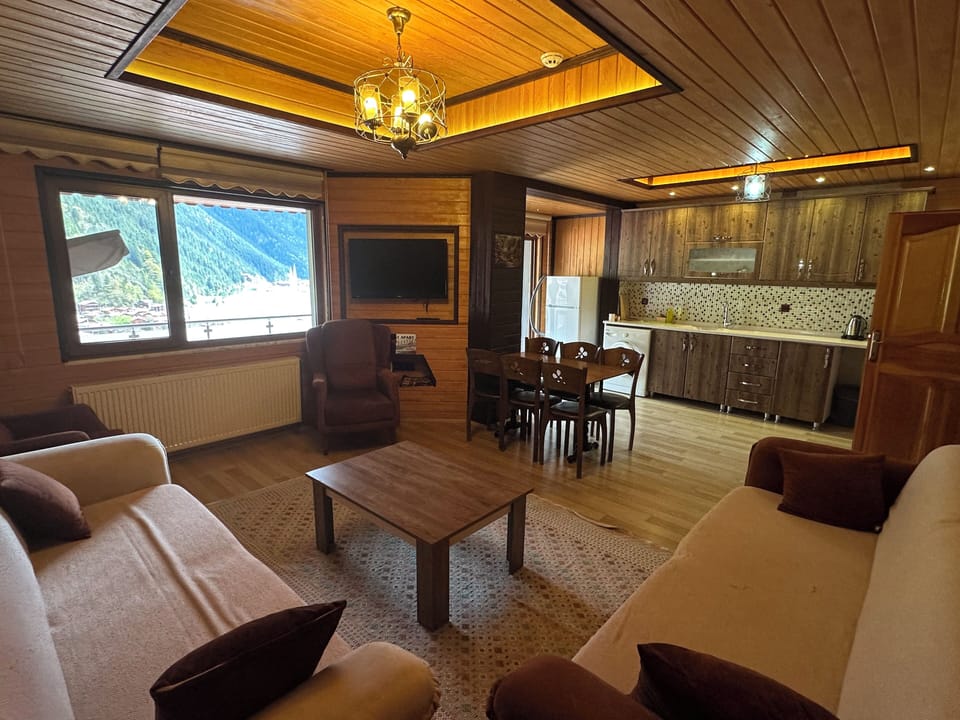 Family Apartment, Lake View | Living area | TV