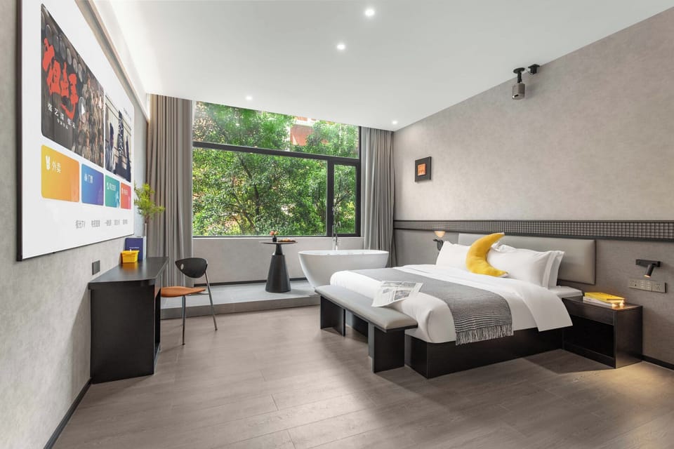 Senior Double Room, City View | View from room