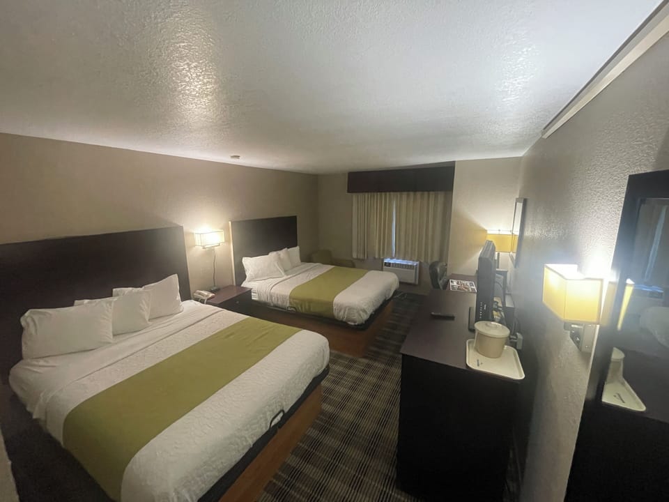 Standard Double Room, 2 Queen Beds | Desk, iron/ironing board, free WiFi
