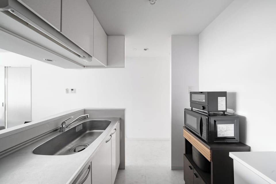 Apartment | Private kitchen | Microwave, stovetop, rice cooker, toaster oven
