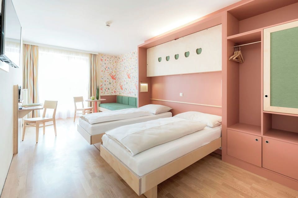 In-room safe, blackout drapes, cribs (free), WiFi (free)