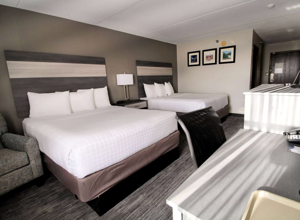 Room, 1 King Bed, Non Smoking | Desk, laptop workspace, blackout drapes, soundproofing