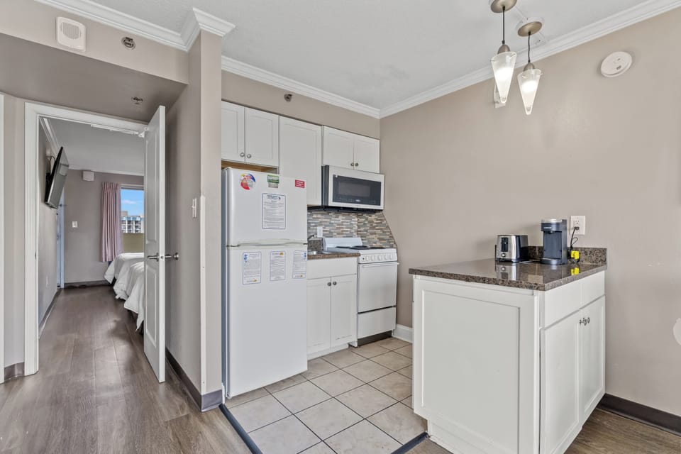 Condo, 1 Bedroom, Ocean View, (1203) | Private kitchen | Fridge, microwave, stovetop, coffee/tea maker