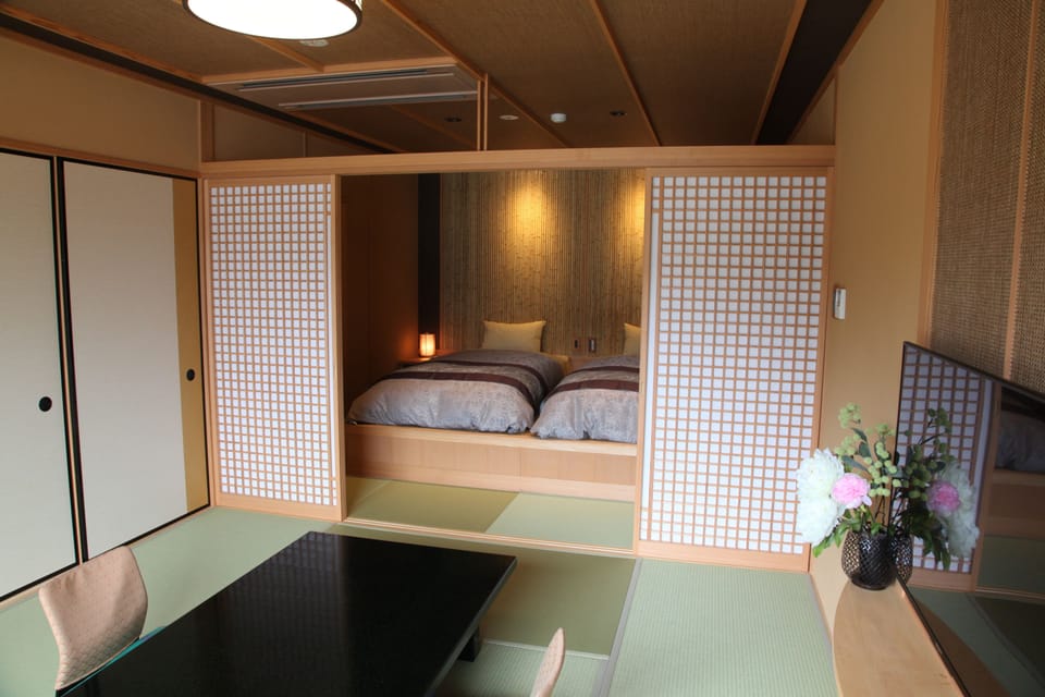 Japanese Western Style Room, Lake View | Down comforters, in-room safe, free WiFi
