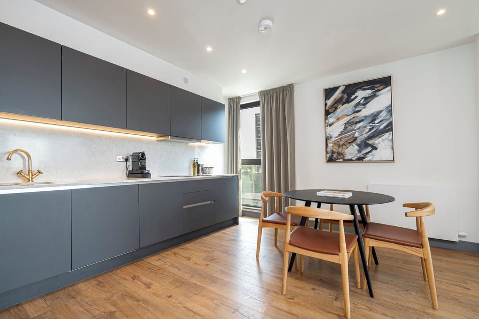 Apartment (2 Bedrooms) | Private kitchen | Fridge, microwave, rice cooker, spices