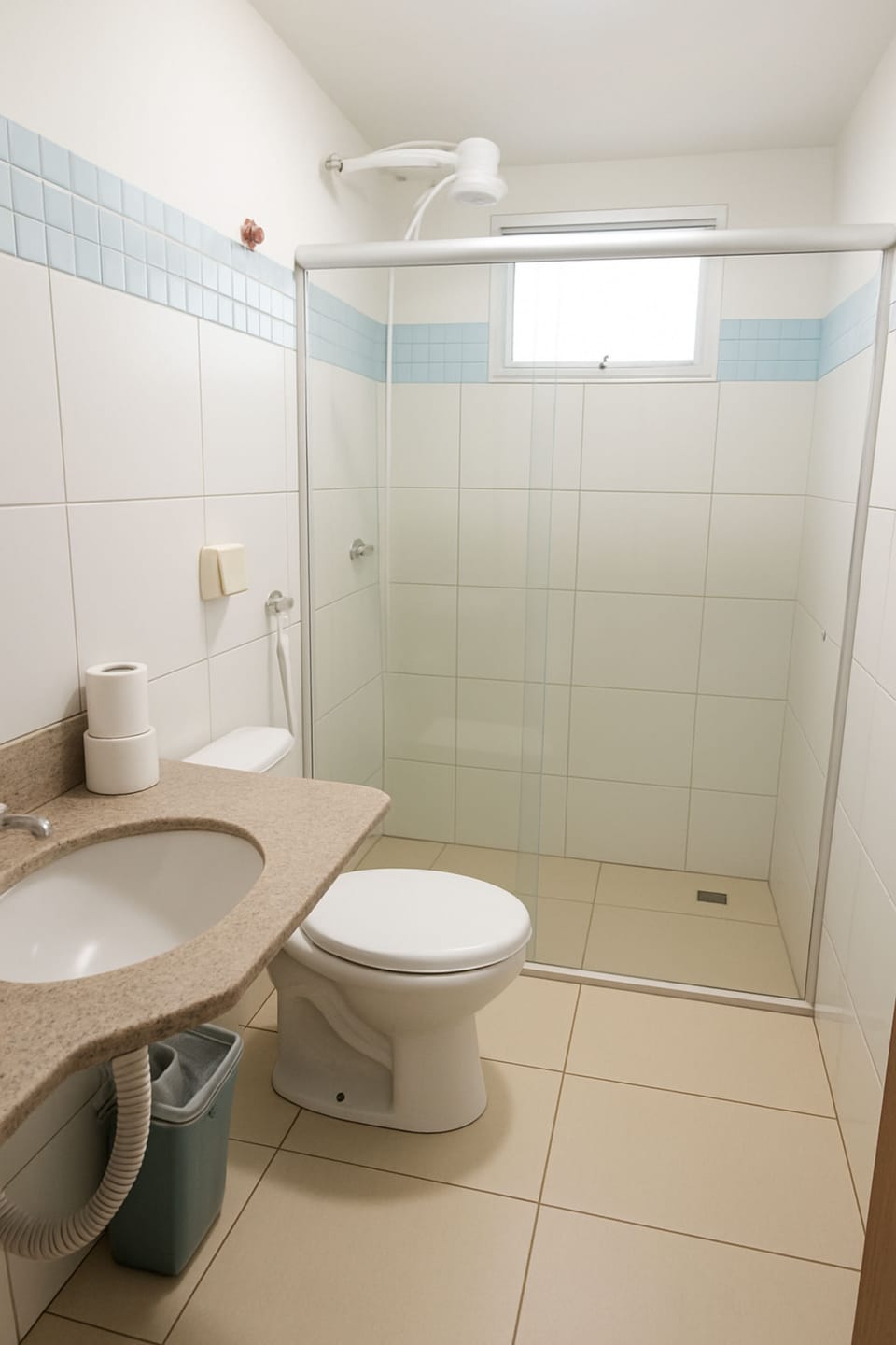 Superior Quadruple Room, Lanai, Partial Sea View | Bathroom | Shower, towels, soap, toilet paper