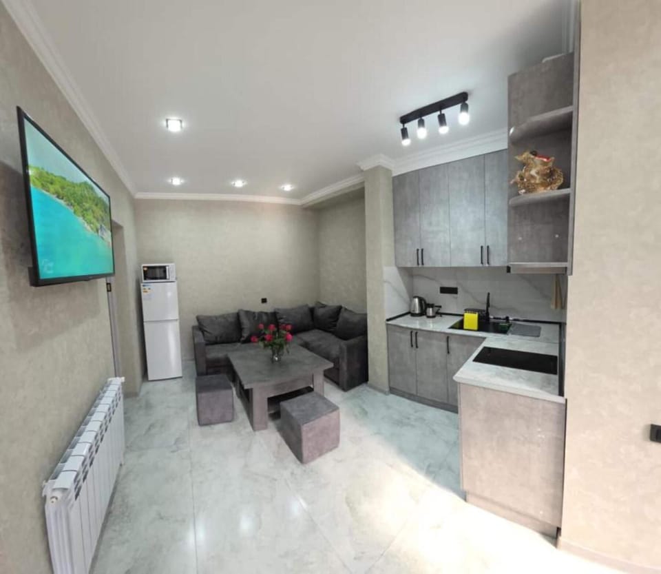 Signature Apartment, 2 Bedrooms | Living room | 50-inch Smart TV with digital channels