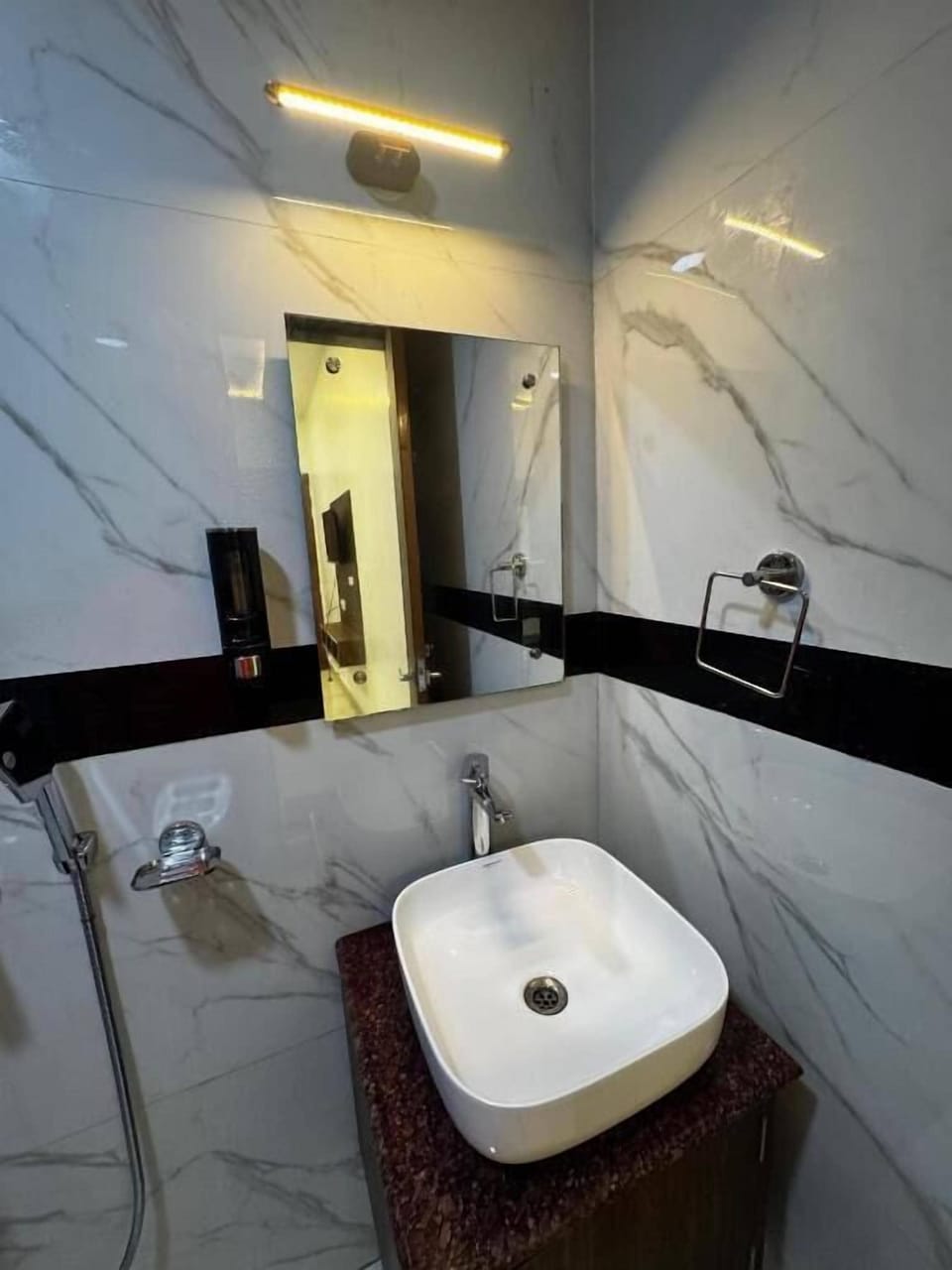 Free toiletries, hair dryer, slippers, bidet