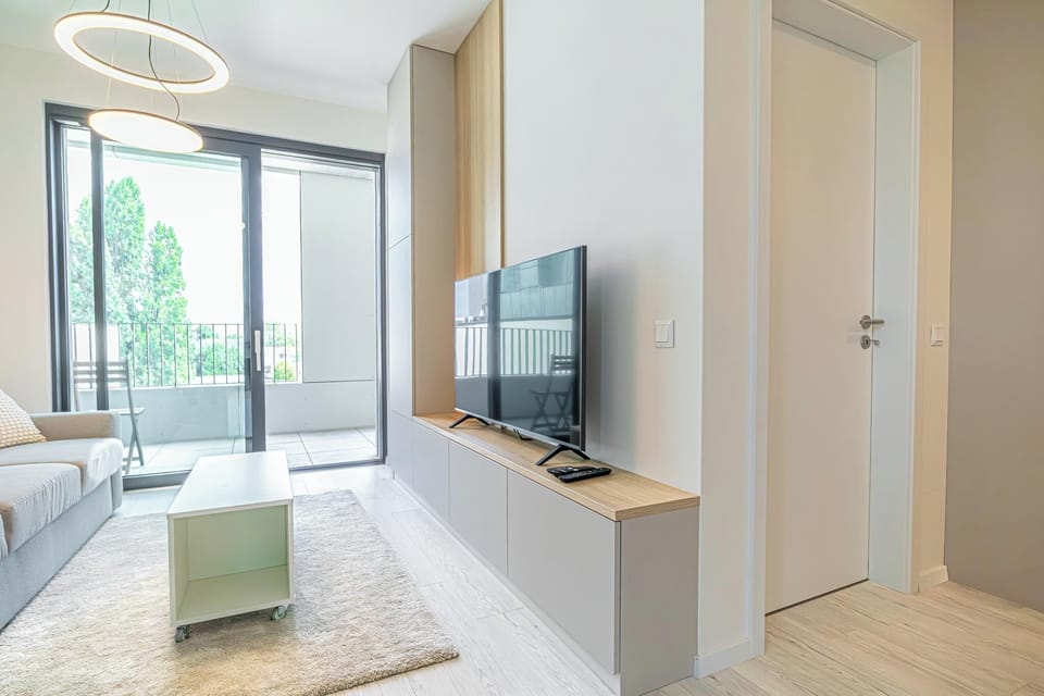 Basic Apartment | Living room | 55-inch Smart TV with digital channels, streaming services