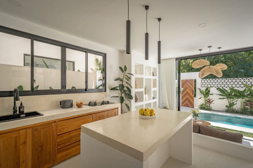 Luxury Villa, 1 King Bed, Pool View | Private kitchen | Coffee/tea maker, electric kettle