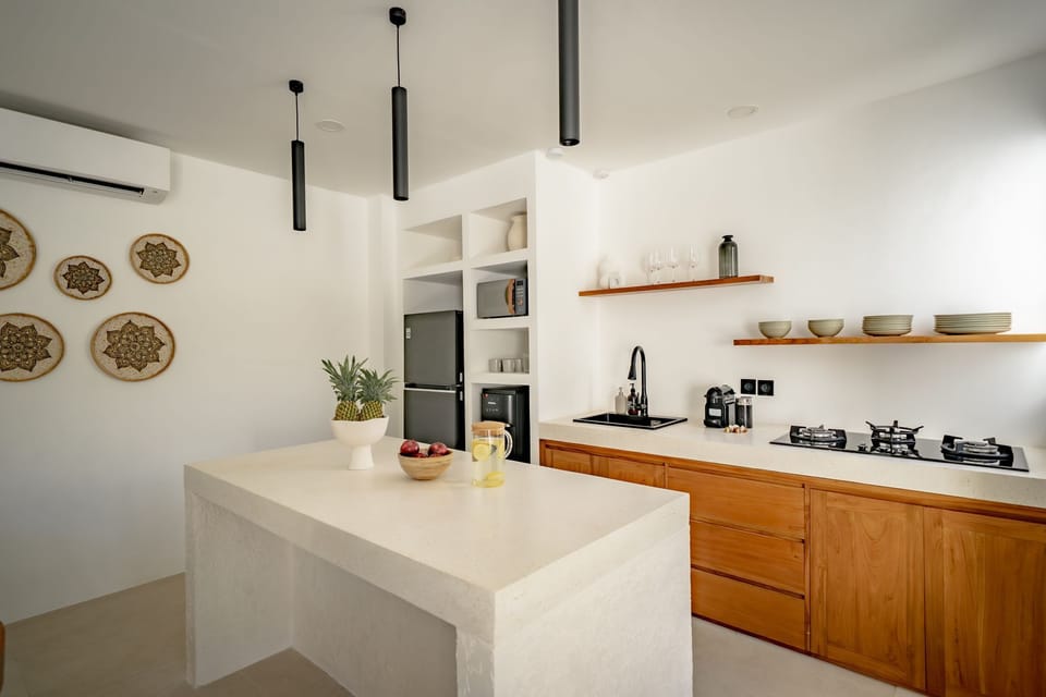 Deluxe Villa, 3 Bedrooms, Pool View | Private kitchen | Coffee/tea maker, electric kettle