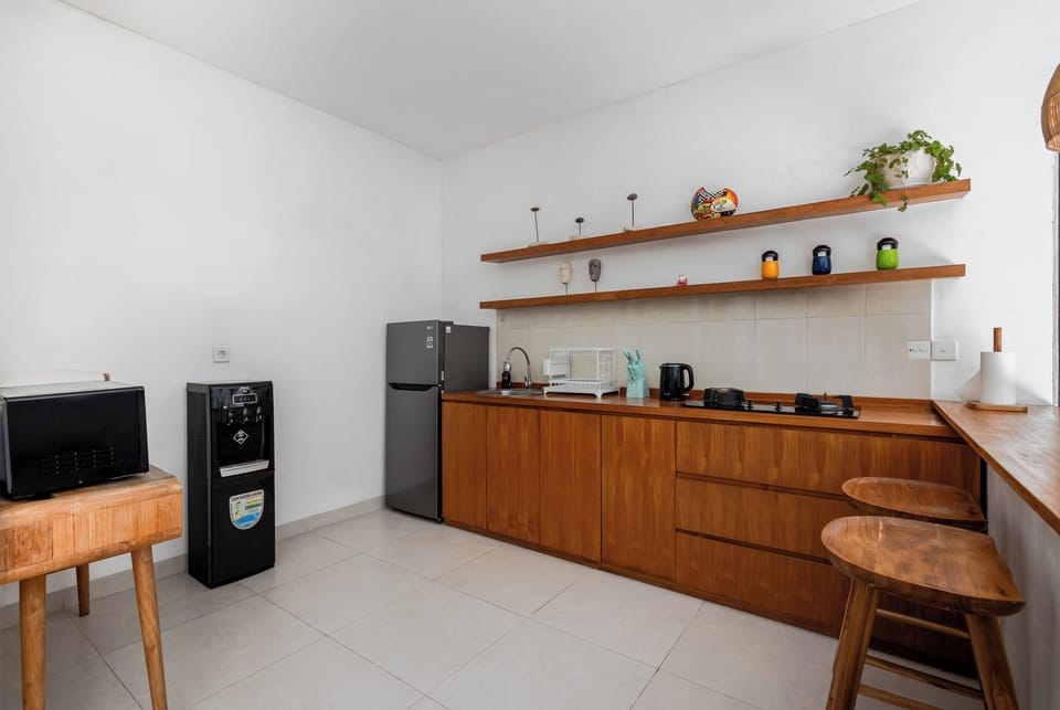 Design Villa, 2 Bedrooms, Private Pool | Private kitchen | Fridge, microwave, stovetop, electric kettle
