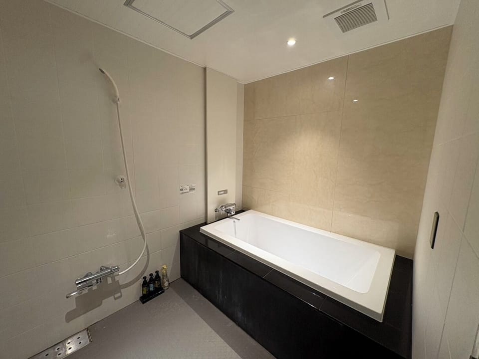 Standard Double Room | Bathroom | Combined shower/tub, free toiletries, hair dryer, towels