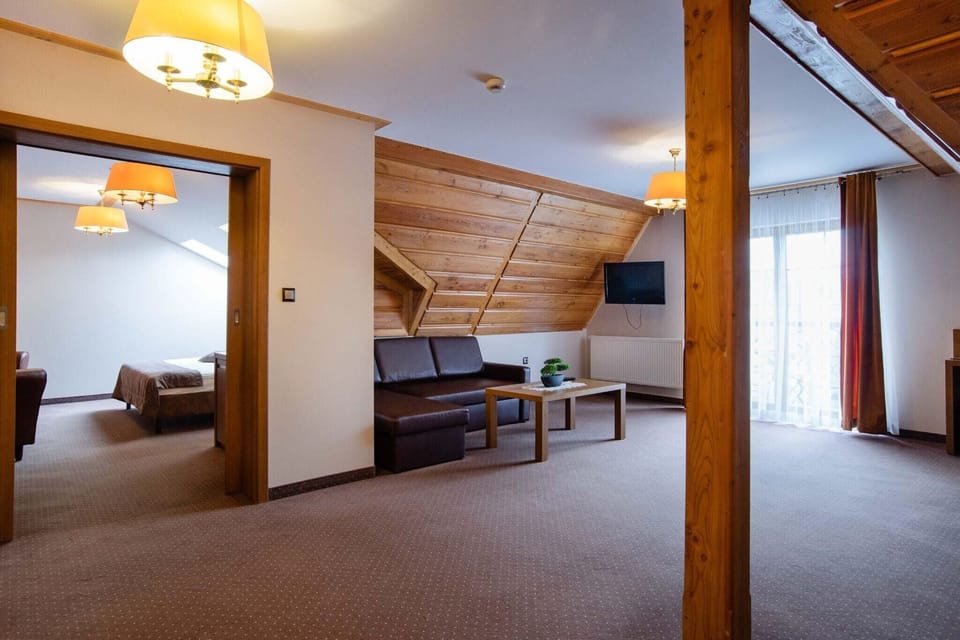 Family Apartment, Balcony, Mountain View | Living area | TV