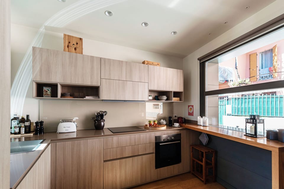 Apartment | Private kitchen | Full-size fridge, oven, stovetop, dishwasher