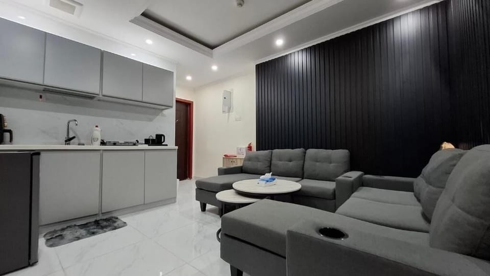 Basic Apartment, City View | Living area