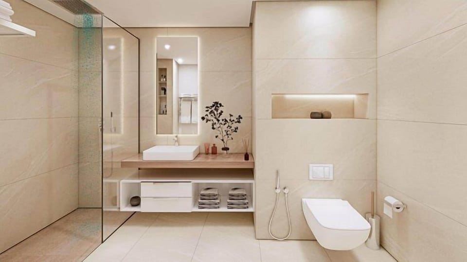 Comfort Double Room, Balcony, Garden View | Bathroom | Combined shower/tub, free toiletries, hair dryer, towels