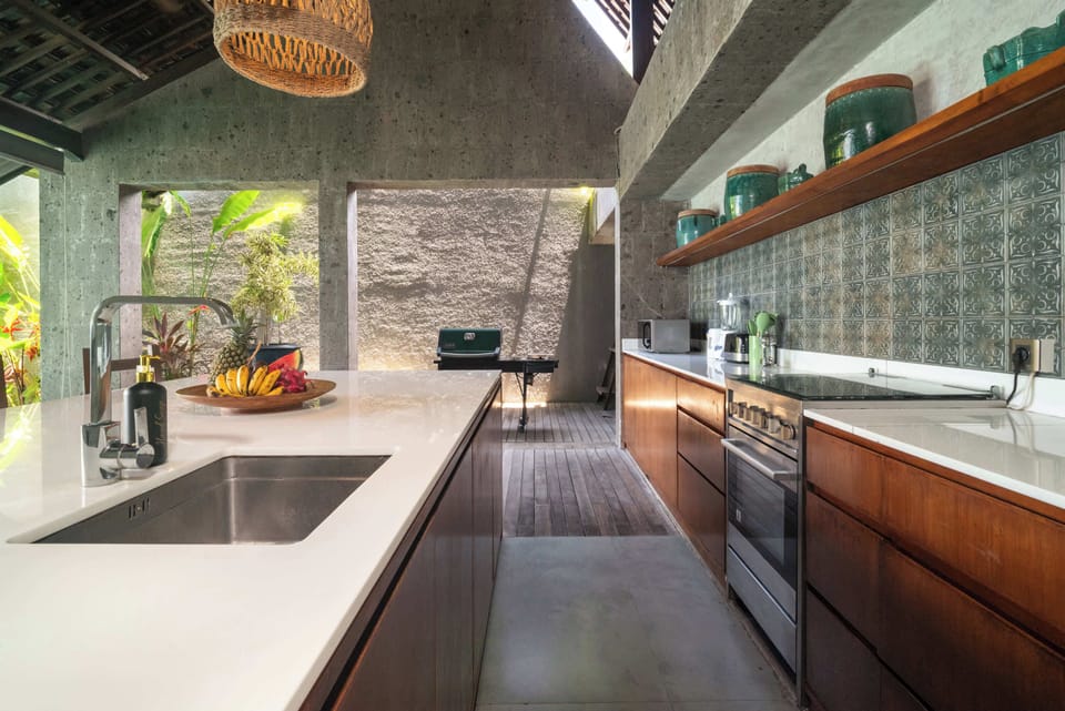 Luxury Villa, Beach View | Private kitchen
