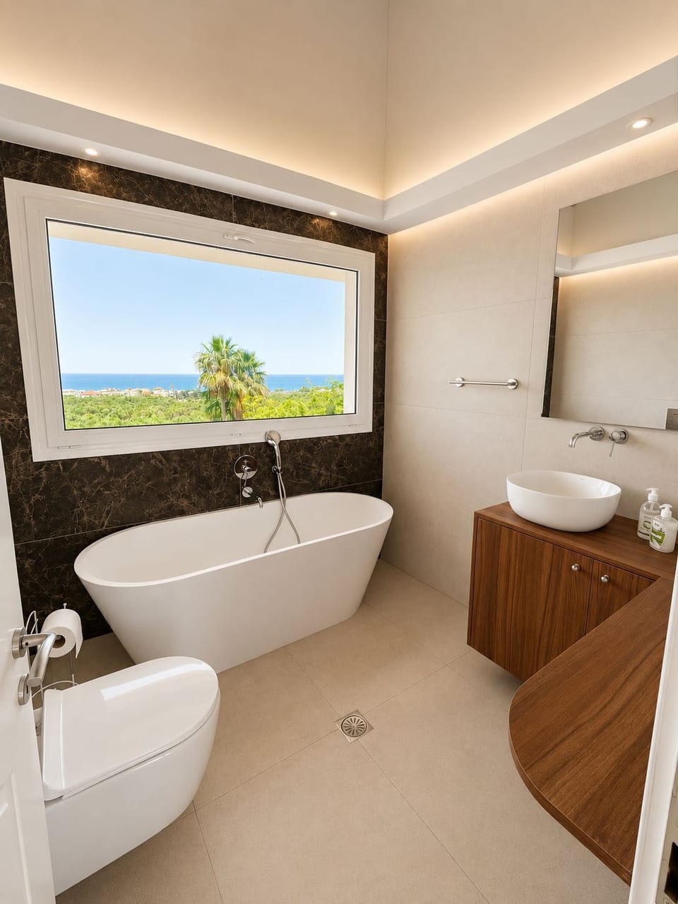 Classic Villa, Balcony, Sea View | Bathroom