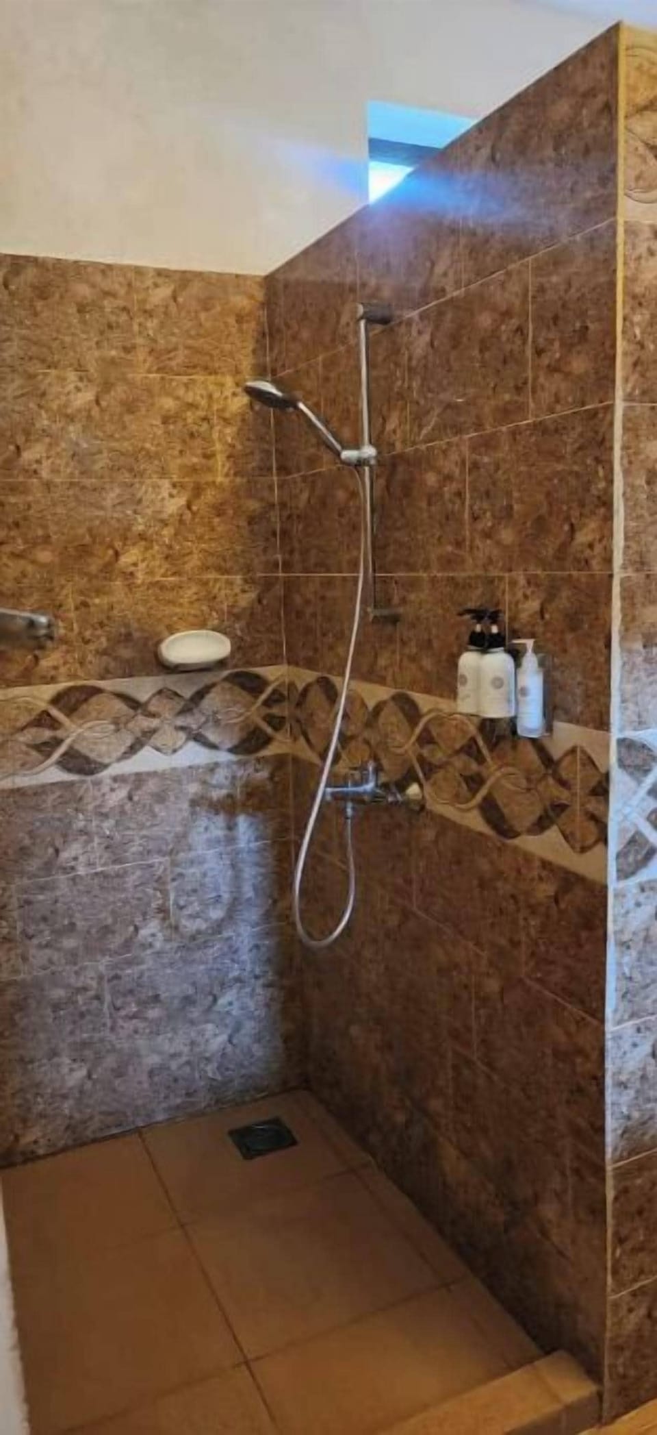Soap, shampoo, toilet paper