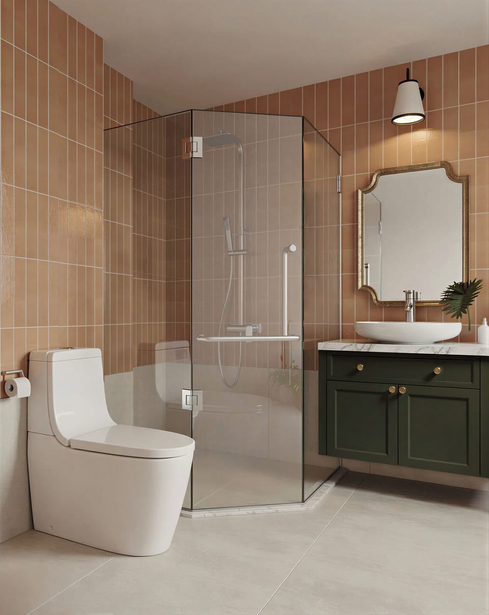 Deluxe Double With Garden View | Bathroom | Shower, rainfall showerhead, free toiletries, hair dryer