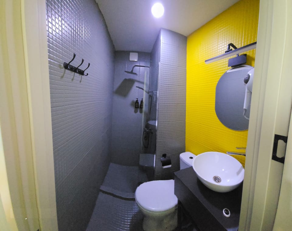 Deluxe Double Room | Bathroom | Shower, hair dryer, slippers, soap
