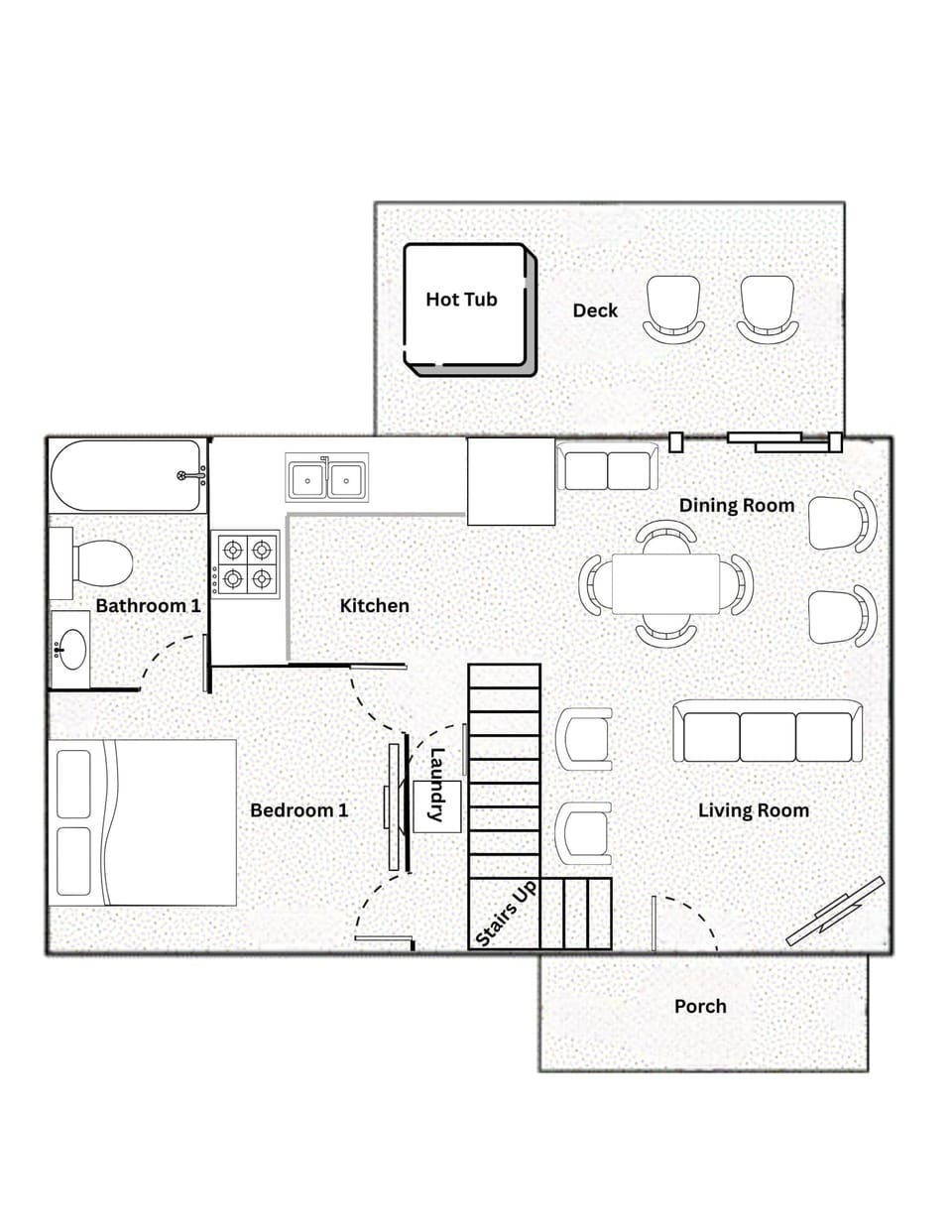 House | 2 bedrooms, high-speed internet