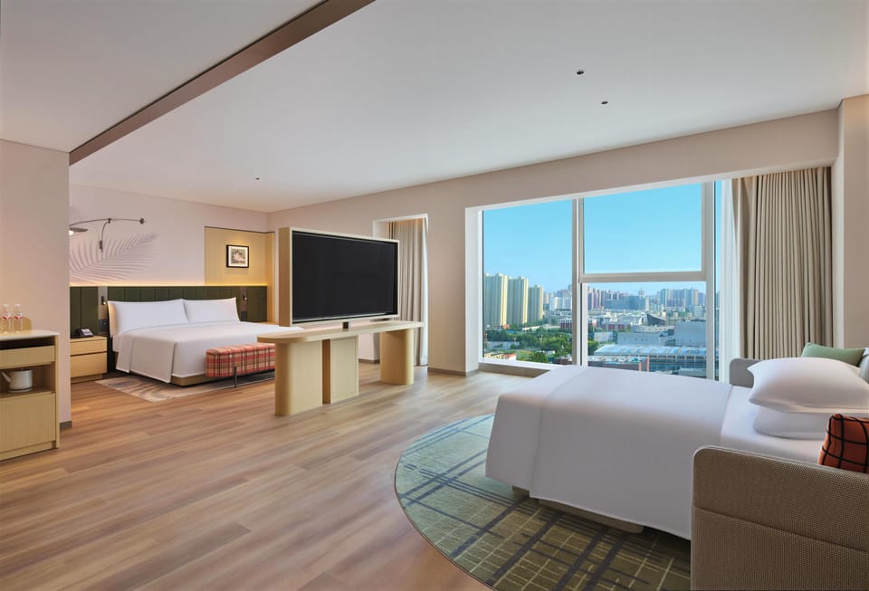 Premium Room, 1 King Bed with Sofa bed | Living area