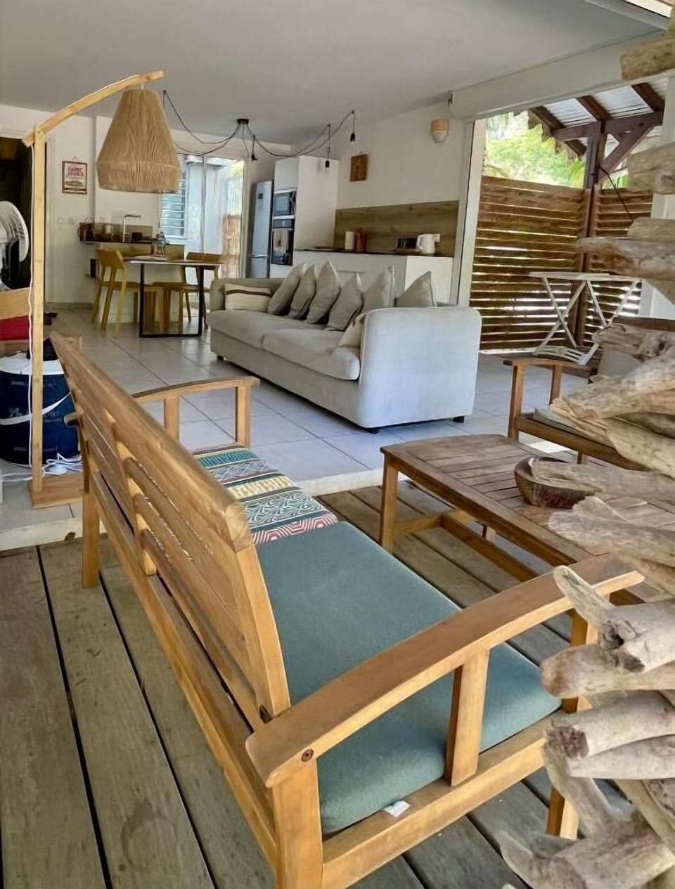 Superior Apartment, 2 Bedrooms, Sea View | Living area | 60-cm Smart TV with cable channels