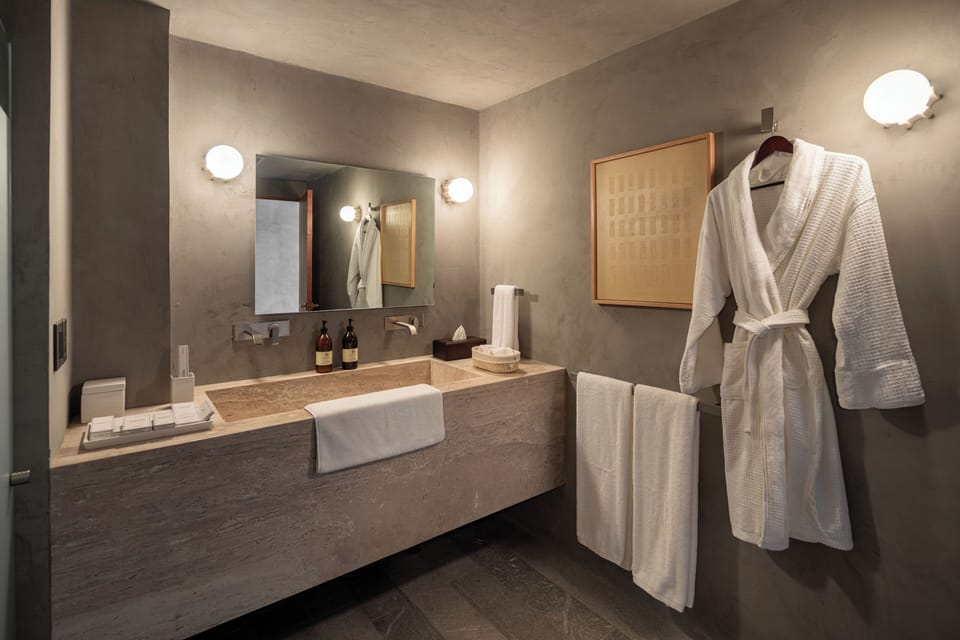 Premier Suite | Bathroom | Shower, hair dryer, bathrobes, slippers
