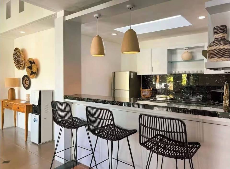 Luxury Villa, Balcony, Pool View | Private kitchen