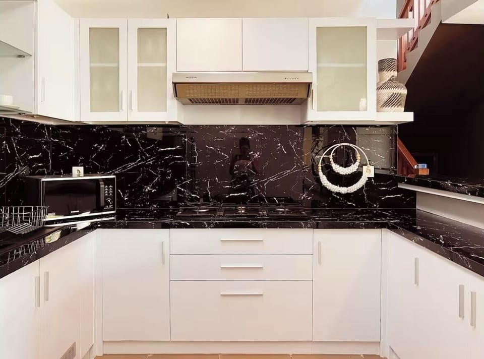 Luxury Villa, Balcony, Pool View | Private kitchen