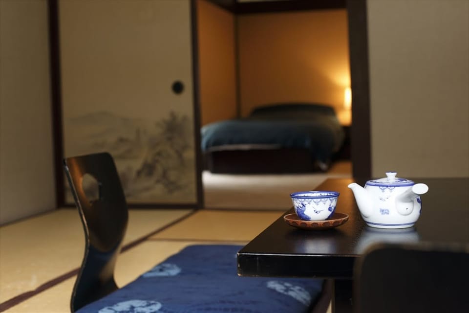 Japanese Western Room, River View, Kuu | Premium bedding, minibar, in-room safe, desk