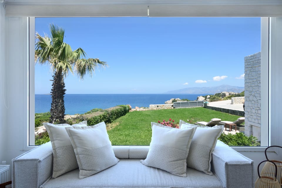 Villa, 6 Bedrooms, Private Pool, Beachfront (Agia Thalassa) | View from room