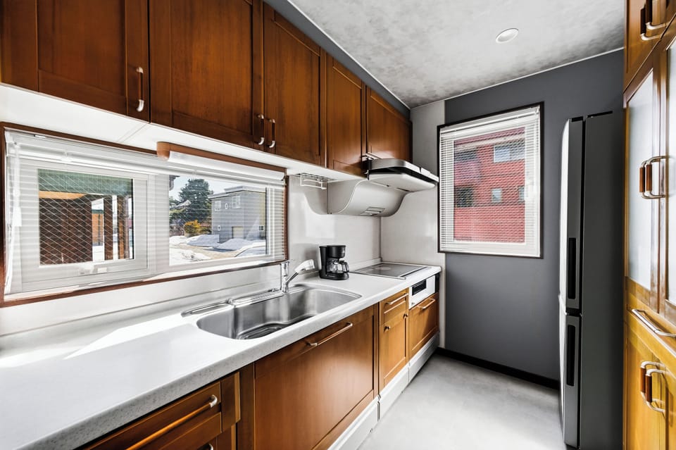 Apartment | Private kitchen | Fridge, microwave, stovetop, rice cooker