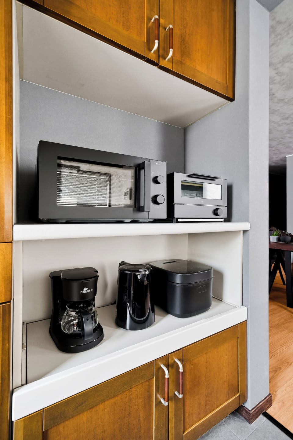 Apartment | Private kitchen | Fridge, microwave, stovetop, rice cooker
