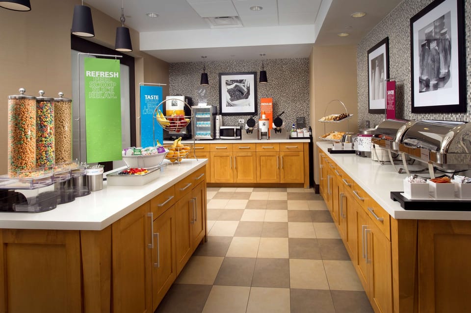 Free daily buffet breakfast