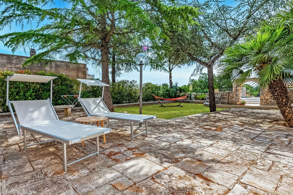 Family Villa, 3 Bedrooms, Fireplace (Casolare Di Puglia with private Pool) | Terrace/patio
