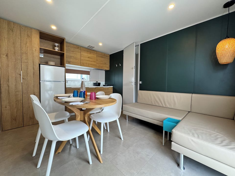 Deluxe House, 2 Bedrooms, Patio, Poolside | Living area | 32-inch flat-screen TV with digital channels