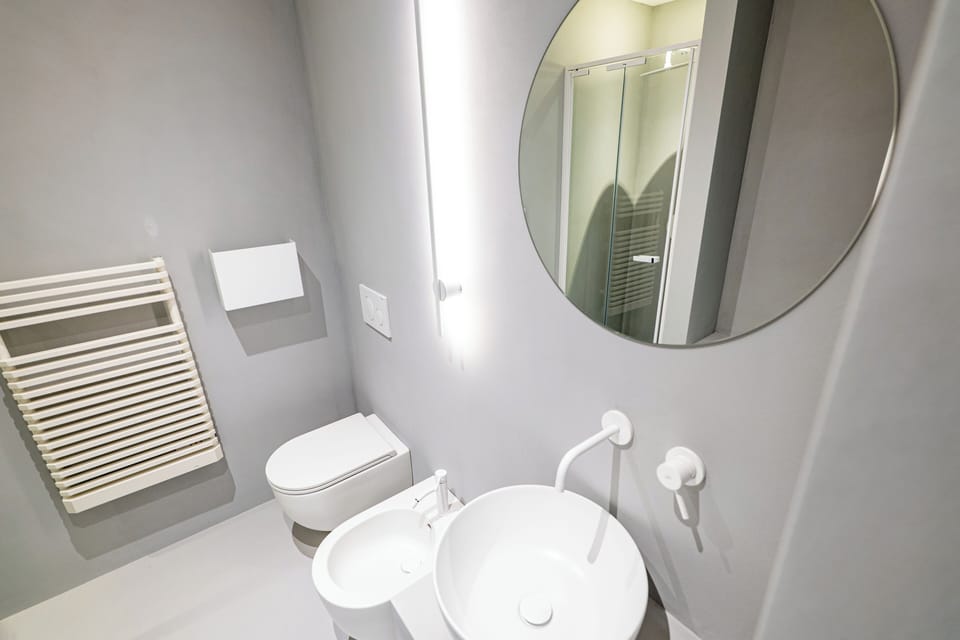 Standard Double Room | Bathroom | Designer toiletries, hair dryer, bathrobes, bidet