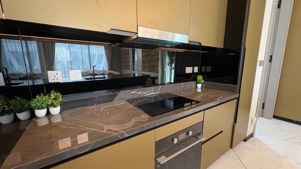 Luxury Villa, Private Pool, Golf View | Private kitchen | Full-size fridge, microwave, oven, stovetop