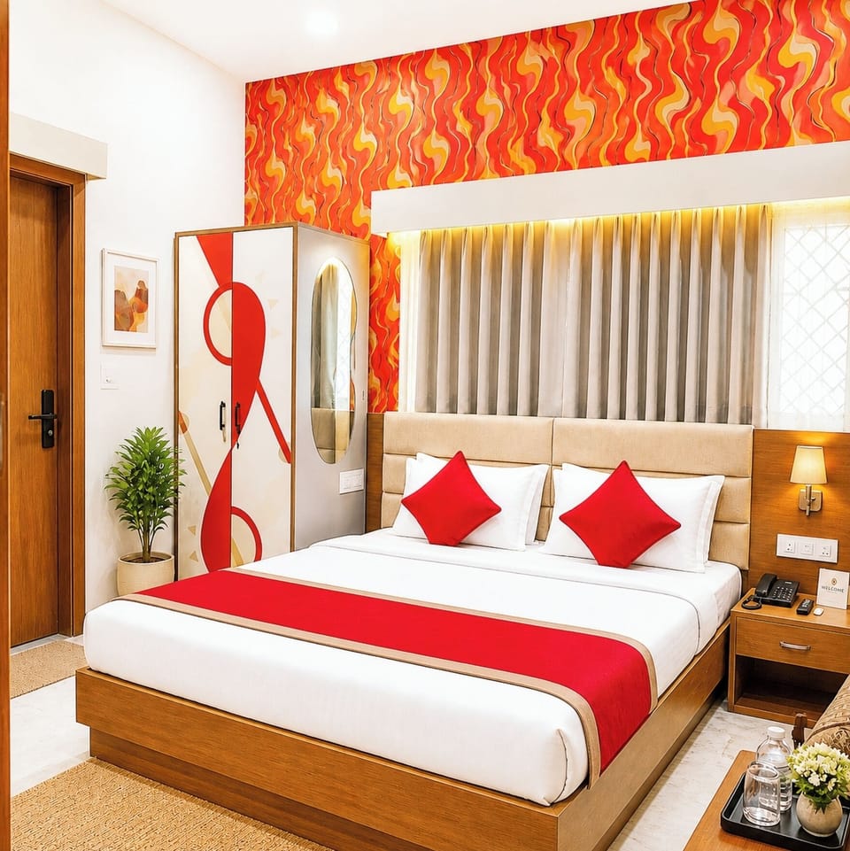 Hypo-allergenic bedding, desk, soundproofing, free WiFi