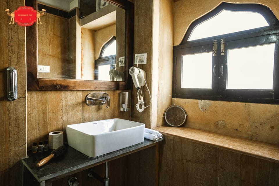 Shower, free toiletries, towels, soap