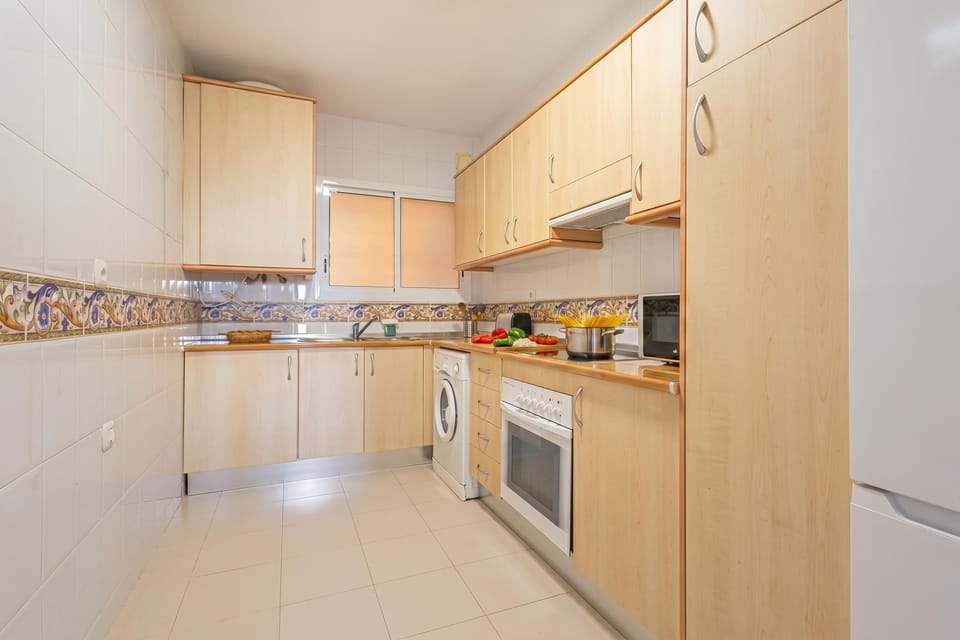 Honeymoon Apartment, Multiple Bedrooms, 2 Bathrooms, Mountainside (Reserva De Marbella 2 Sunviews) | Private kitchen | Fridge, microwave, oven, stovetop