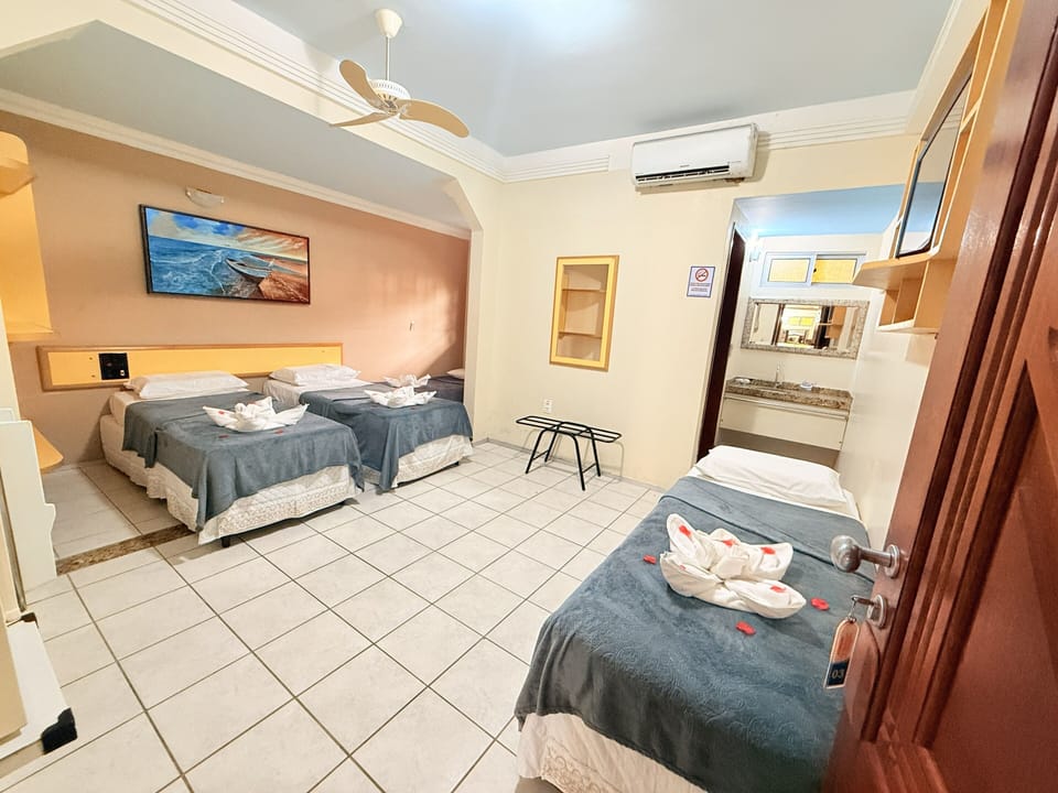 Standard Quadruple Room | In-room safe, iron/ironing board, free WiFi