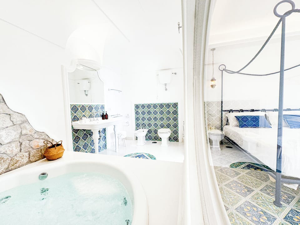 Deluxe Double Room, Terrace, Sea View | In-room safe, desk, soundproofing, iron/ironing board (on request)