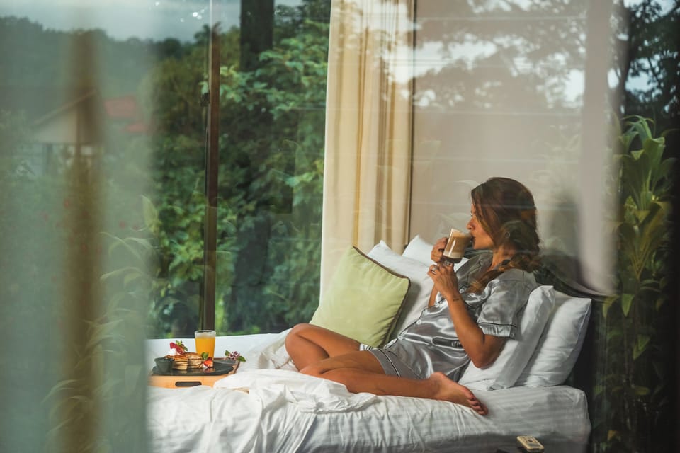 Premium bedding, down comforters, pillowtop beds, minibar