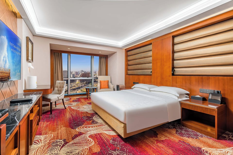 Superior Double Room, City View | Hypo-allergenic bedding available, in-room safe, desk, laptop workspace