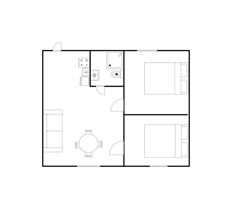 Apartment, 2 Bedrooms | Individually decorated, individually furnished, desk, laptop workspace