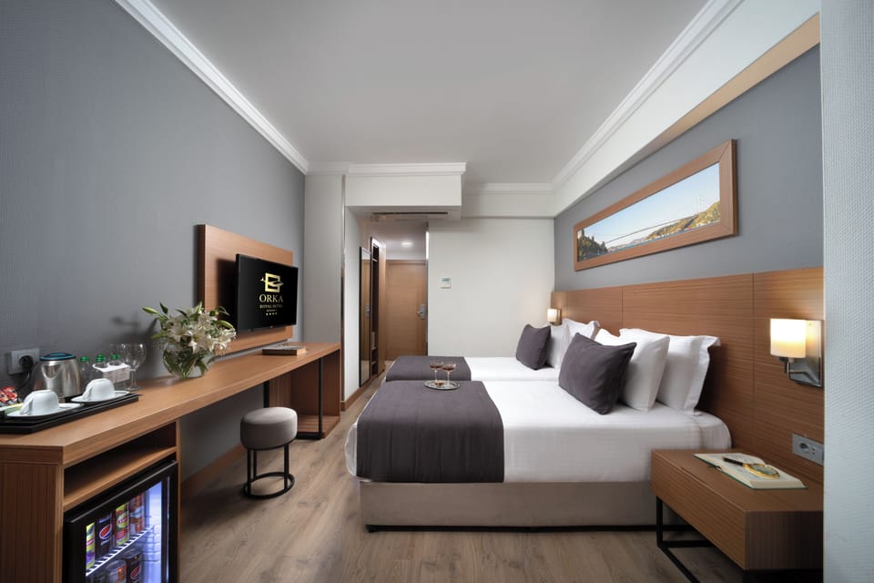Premium bedding, minibar, in-room safe, desk
